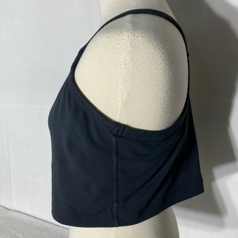 Aerie Offline Black Recharge Minimal Control Sports Bra Cropped Tank Bra XL - Picture 5 of 13